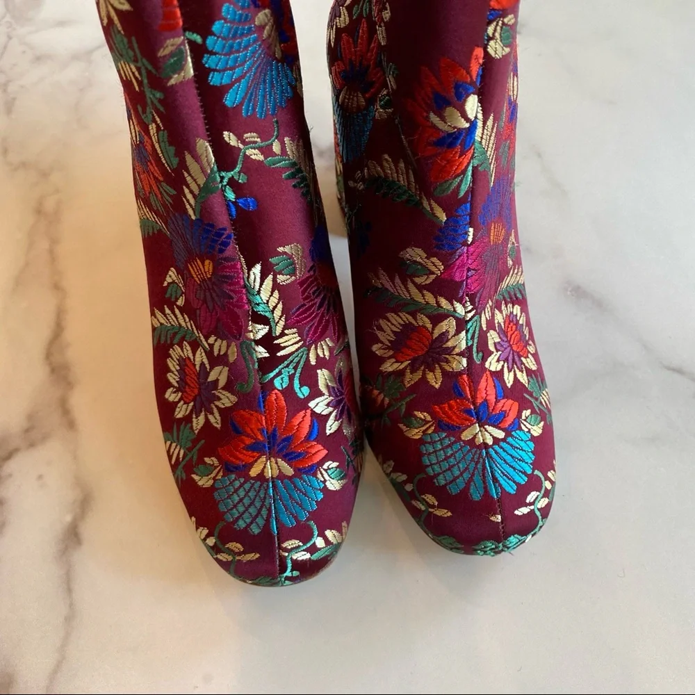JOIE Saleema Brocade Shimmer Embroidered Bootie - Picture 5 of 7